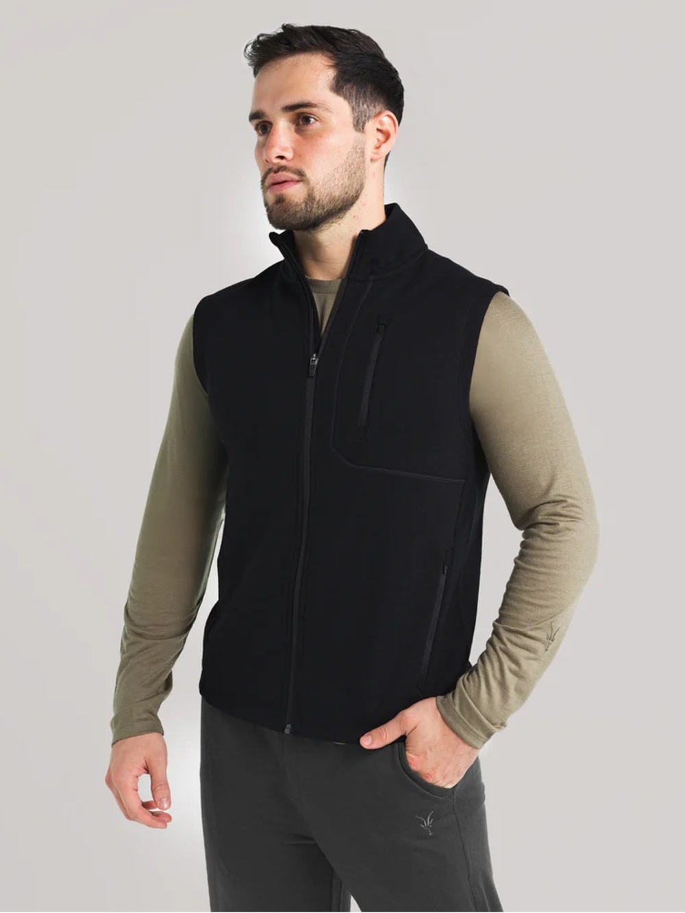 IBEX | Mid-Layer Shak Vest | Made in the USA | Black | Large